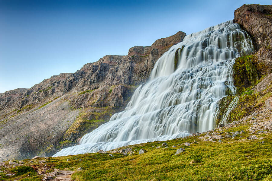 Watervallen in de omgeving van Ísafjörður