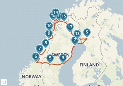Voorbeeldreis: Nationale parken, Lapland en de Lofoten 